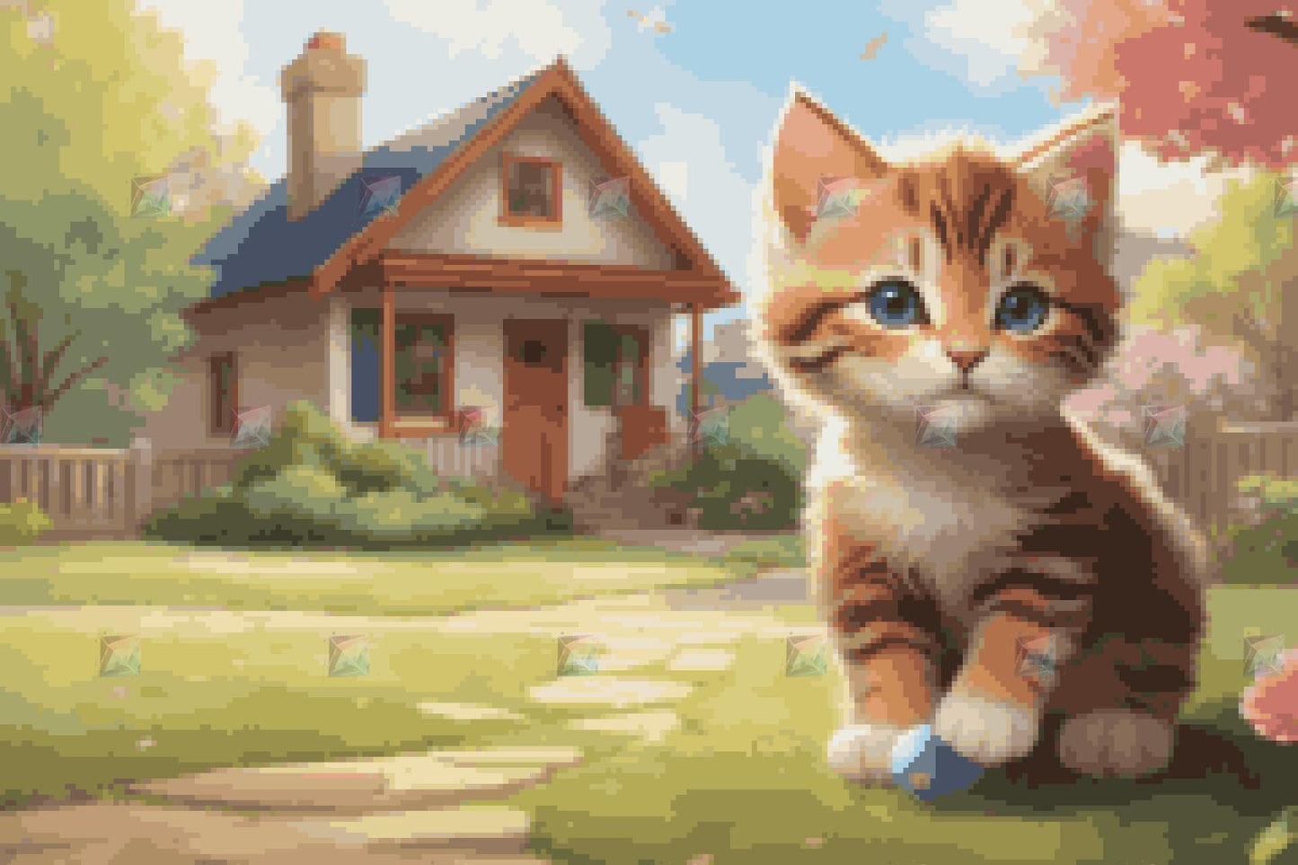 #Round Diamond / 40X60cm