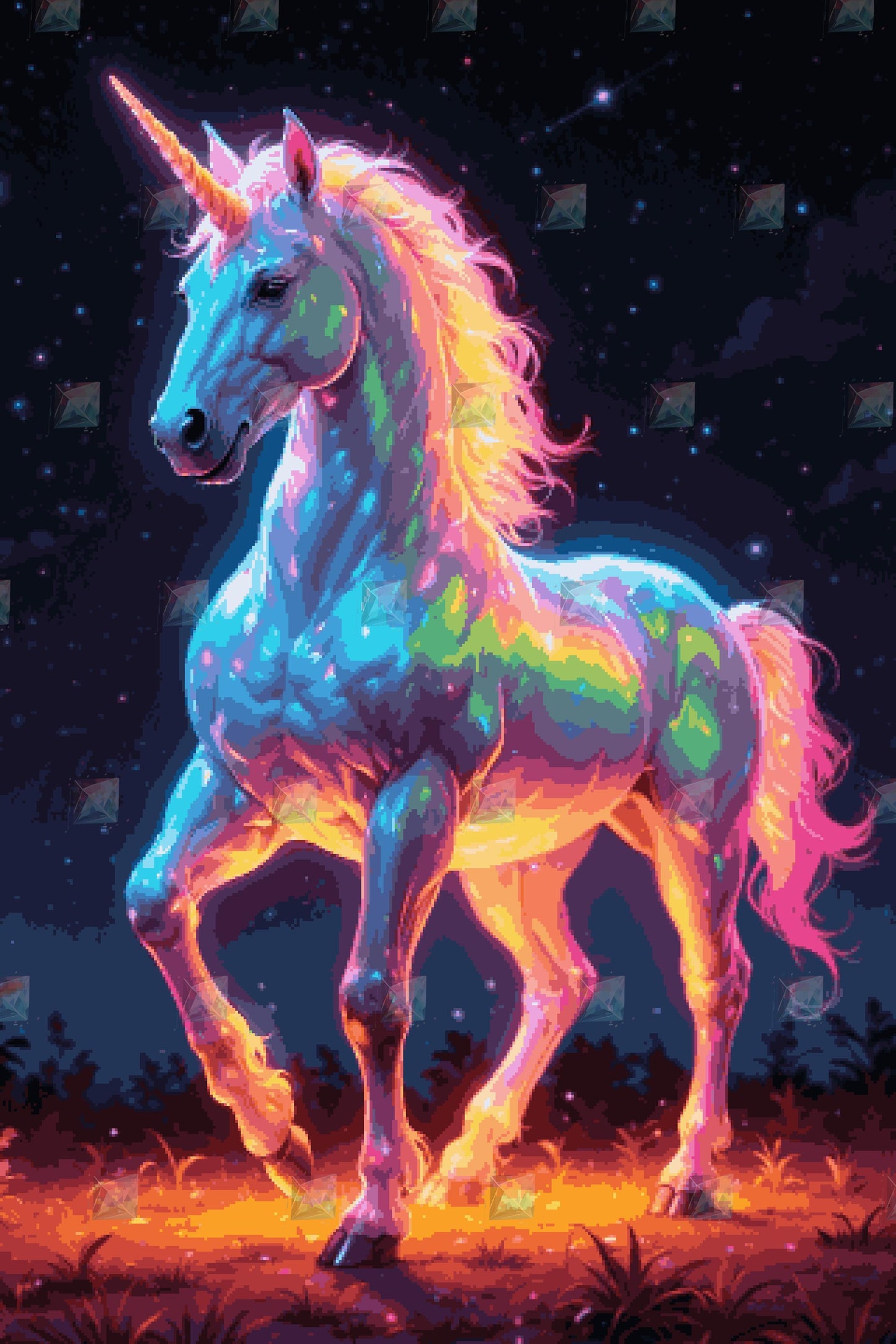 #Round Diamond / 80X120cm