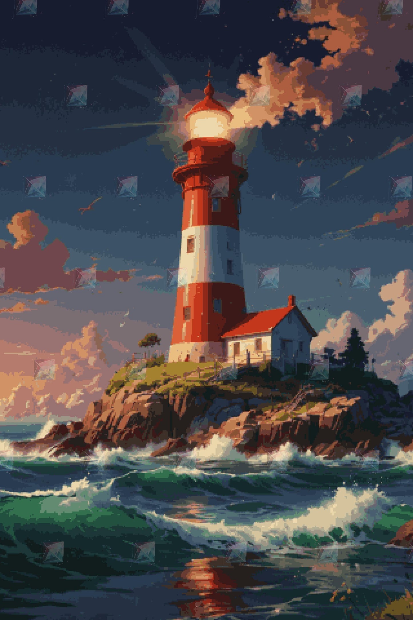 #Round Diamond / 80X120cm