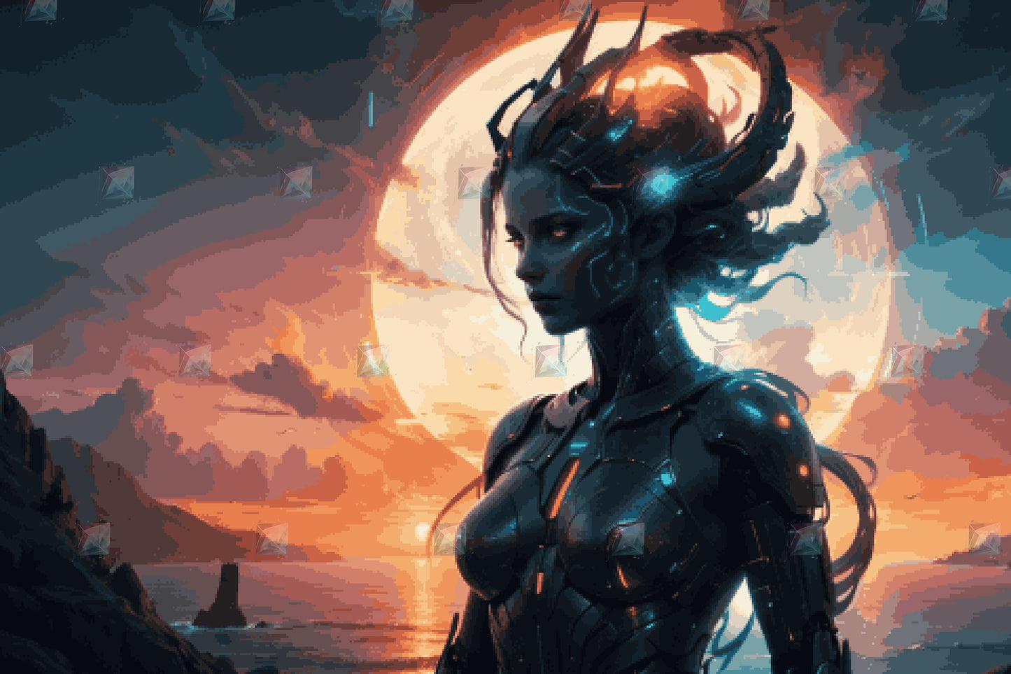 #Round Diamond / 80X120cm