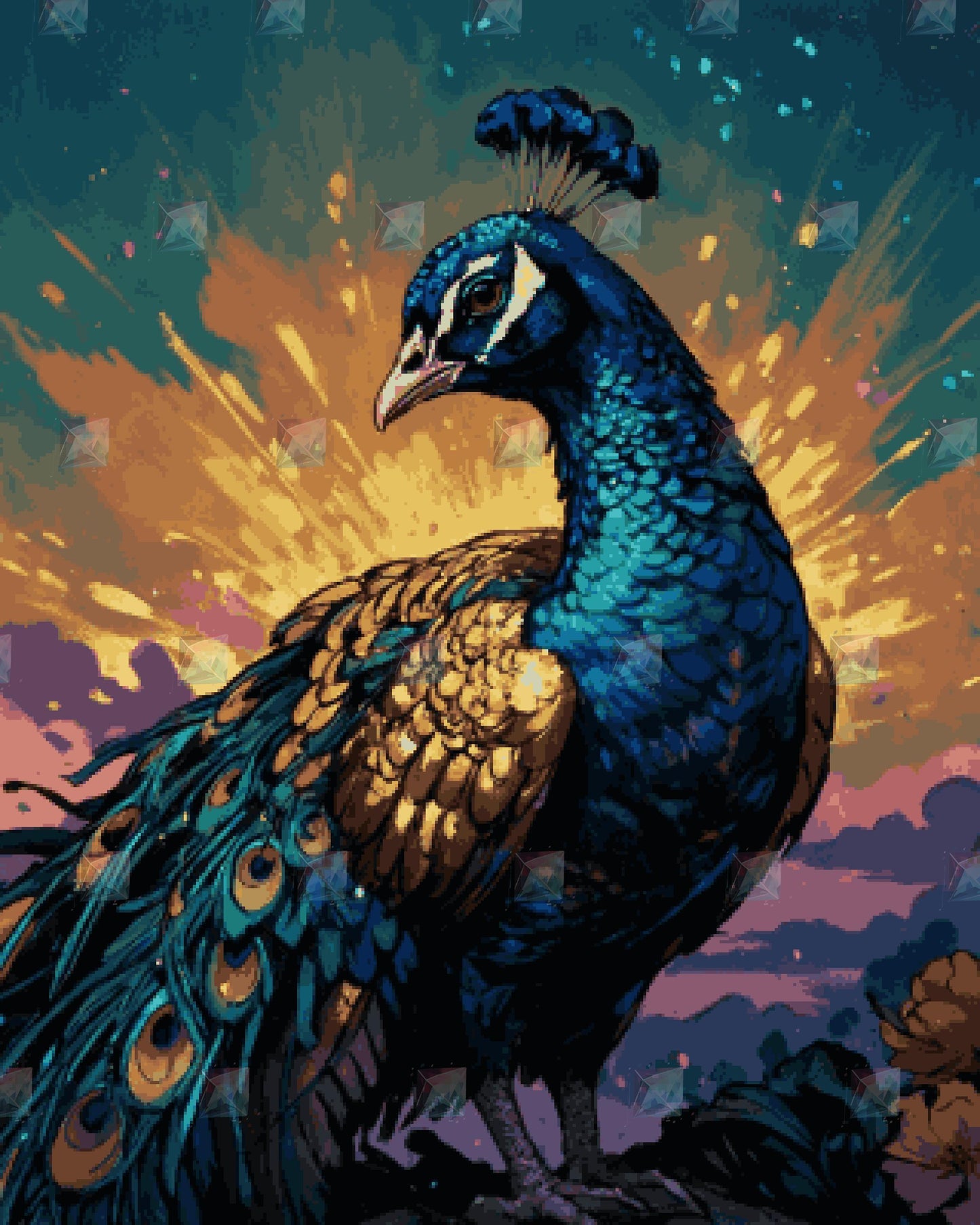 #Round Diamond / 80X100cm