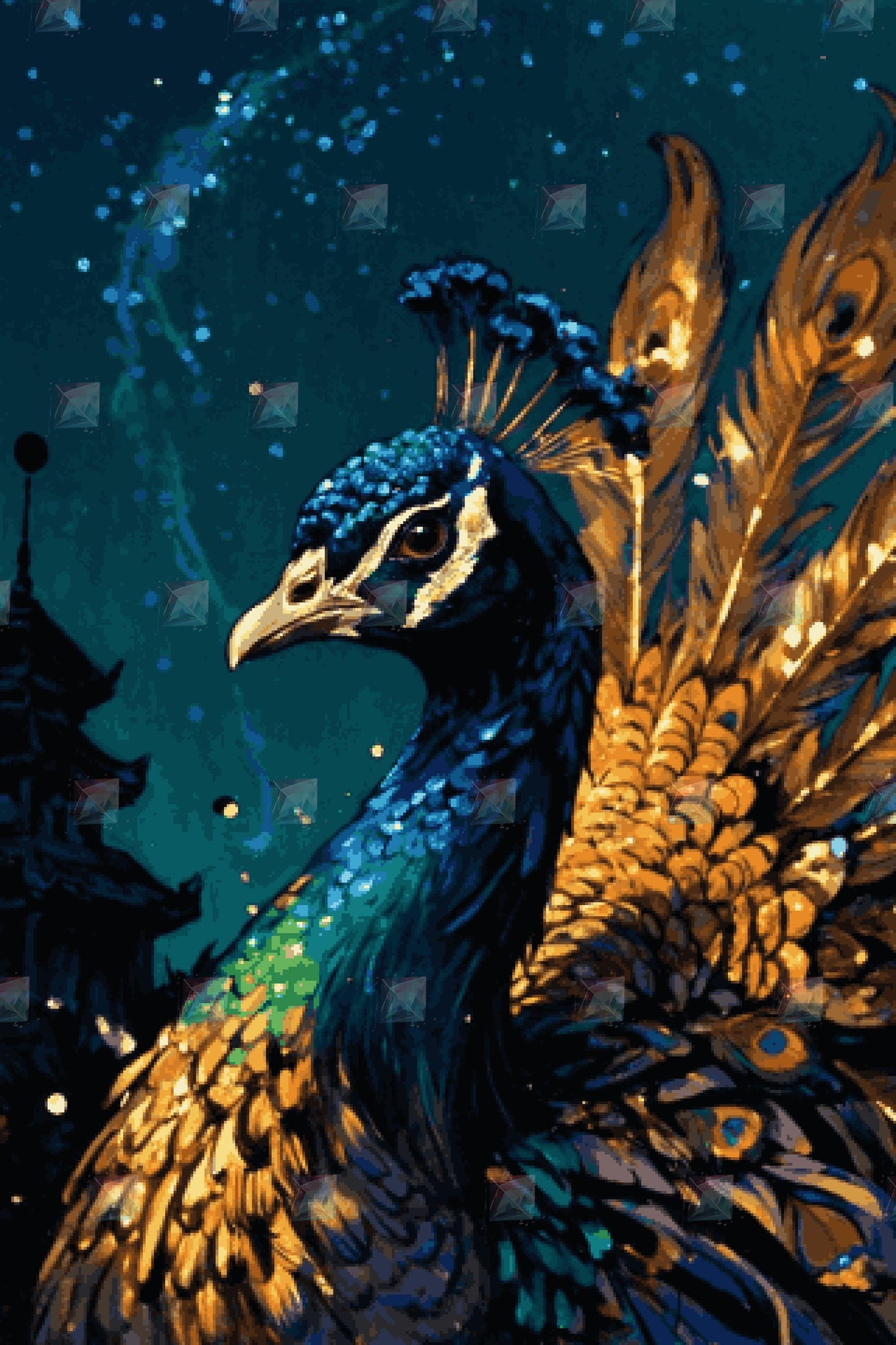 #Round Diamond / 80X120cm