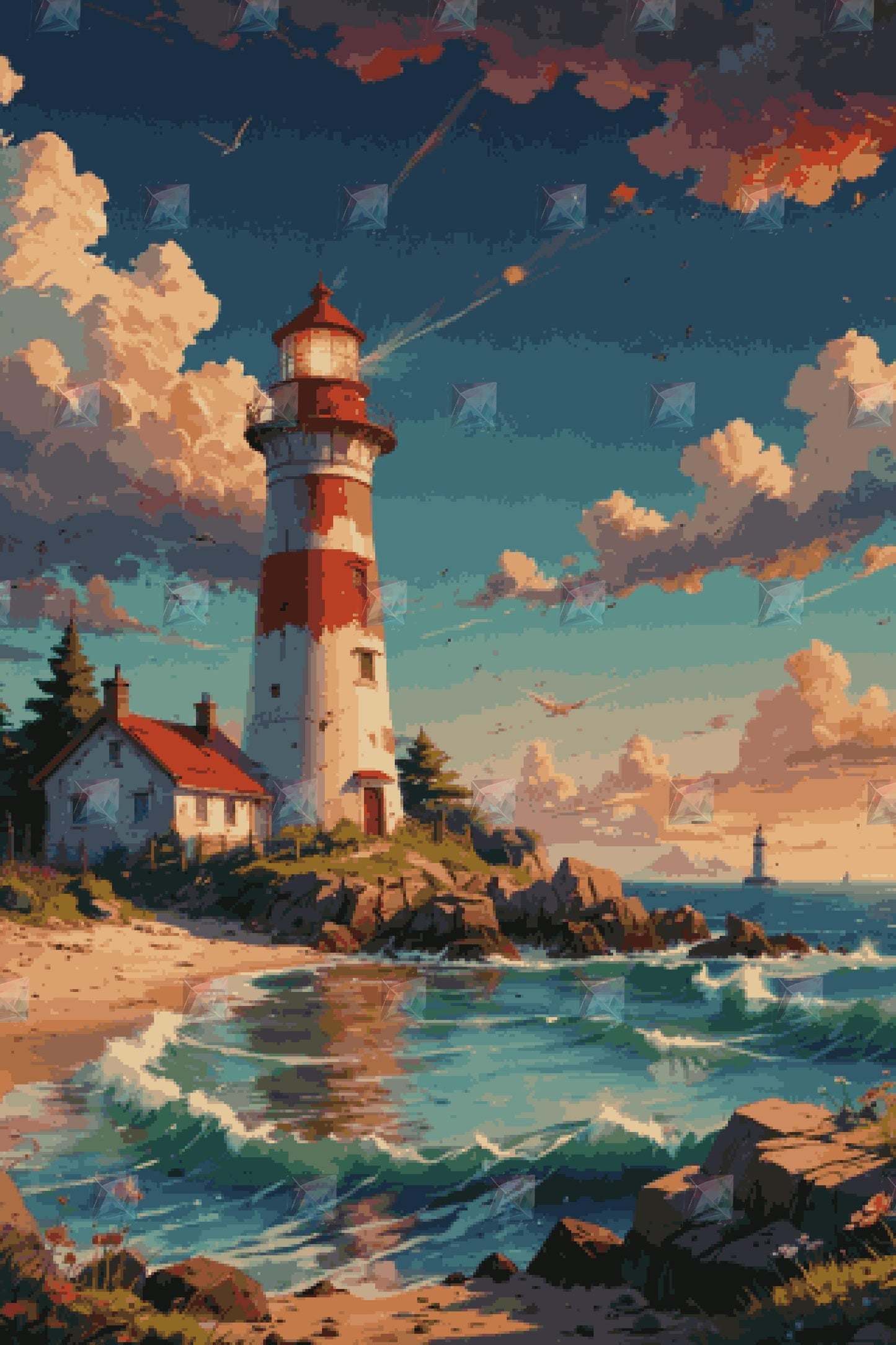 #Round Diamond / 80X120cm