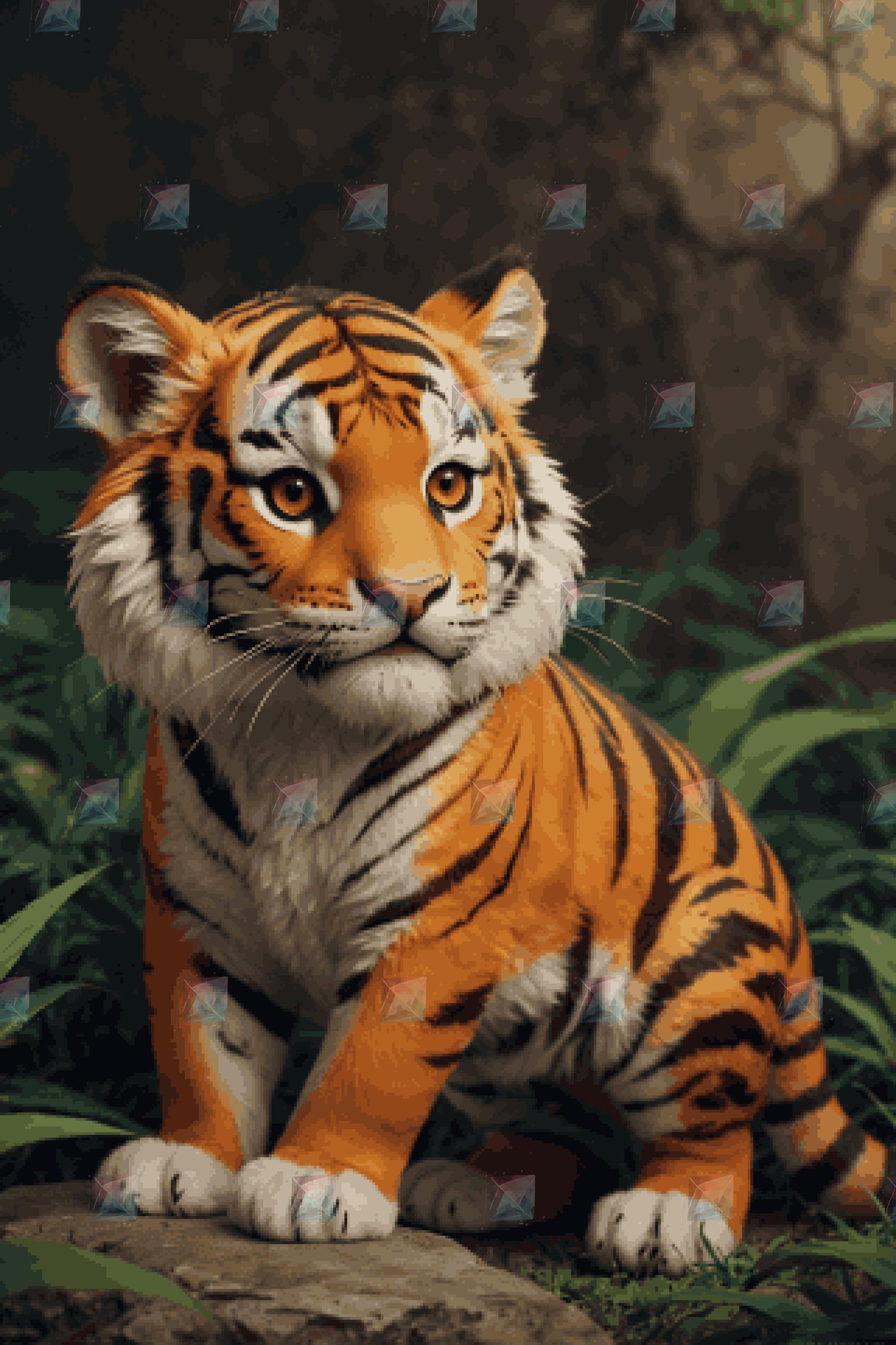 #Round Diamond / 80X120cm