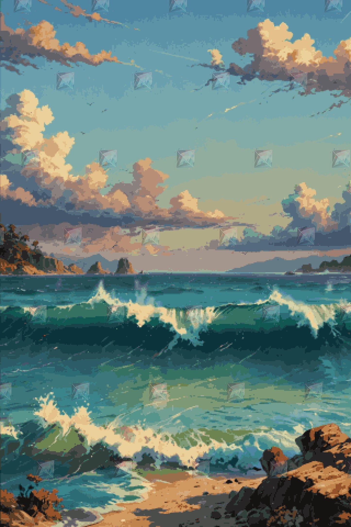 #Round Diamond / 80X120cm