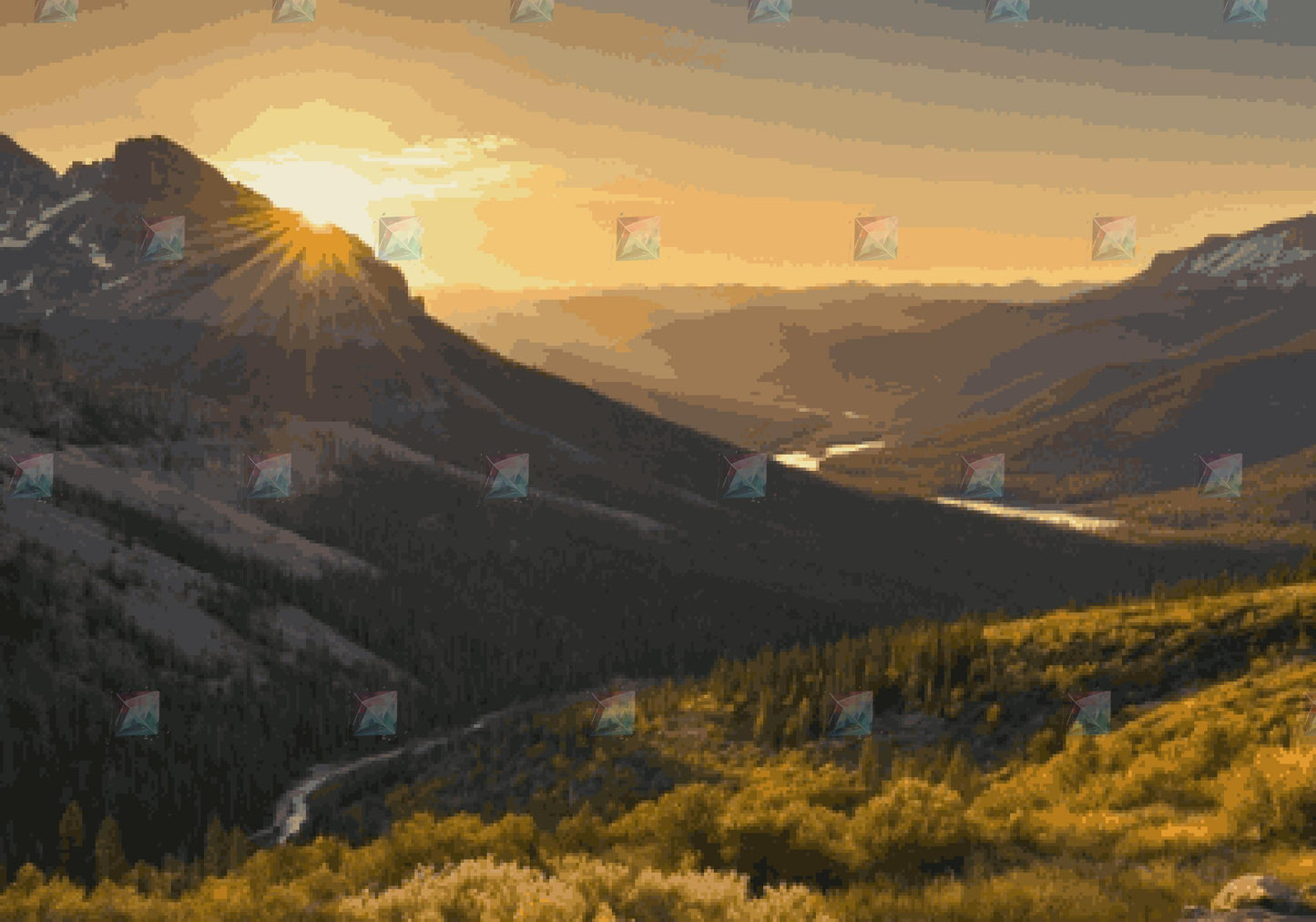 #Round Diamond / 70X100cm