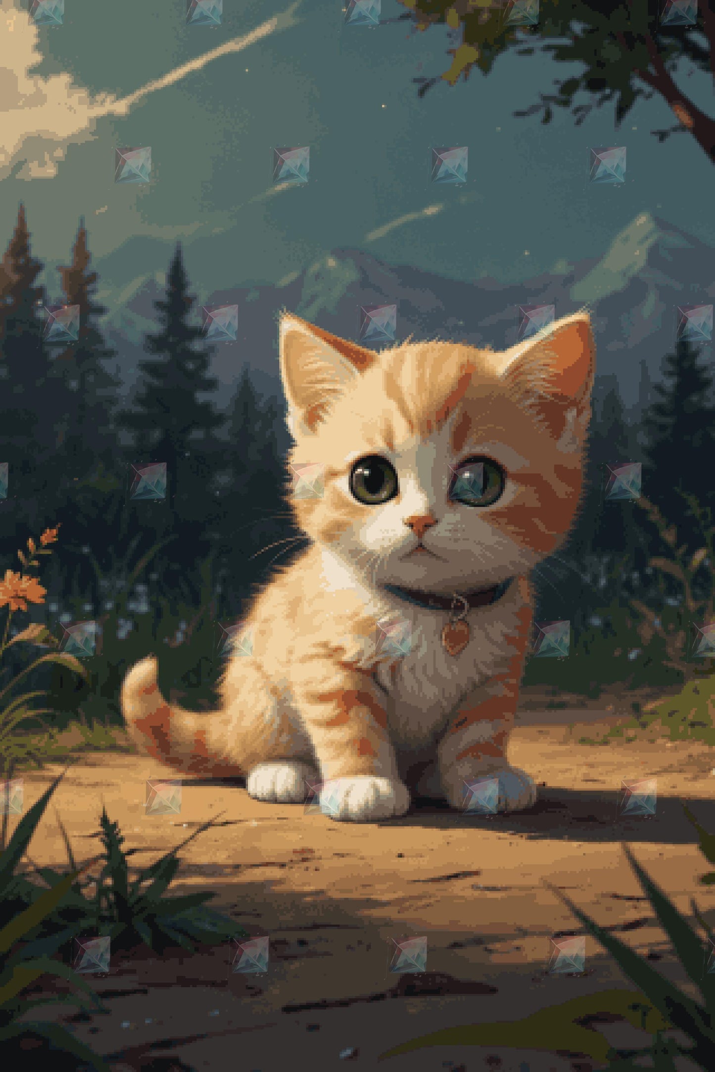 #Round Diamond / 80X120cm