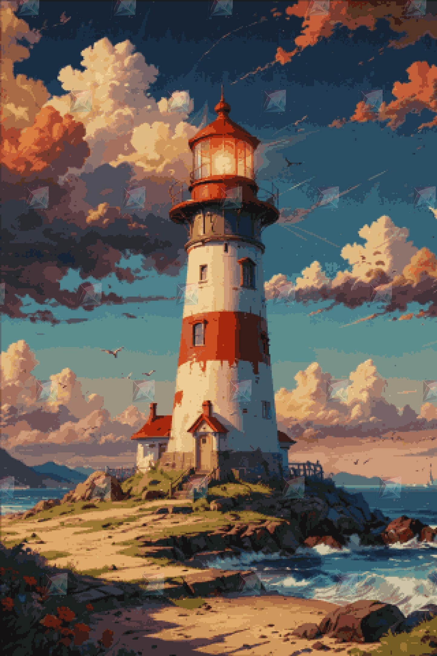 #Round Diamond / 80X120cm