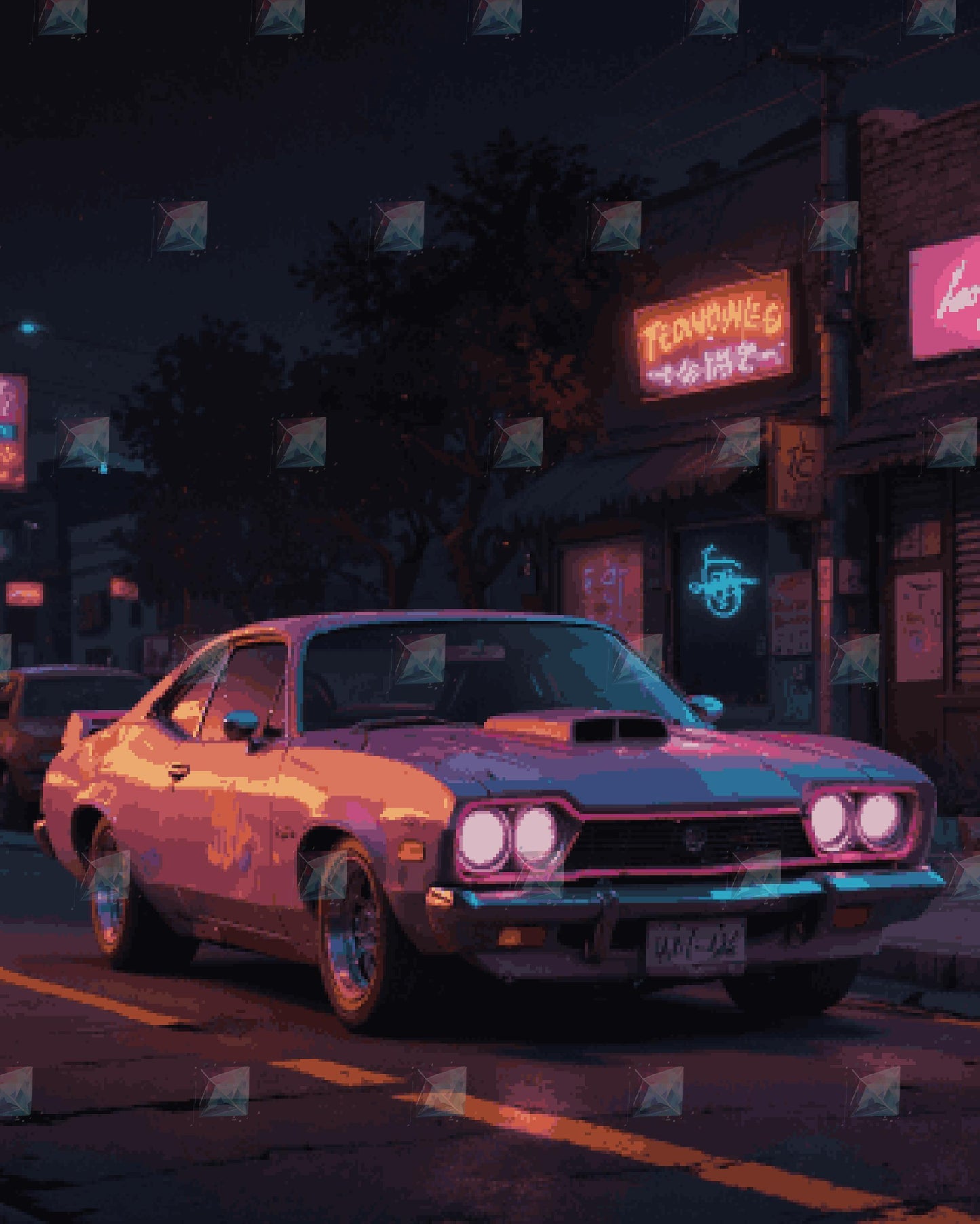 #Round Diamond / 80X100cm