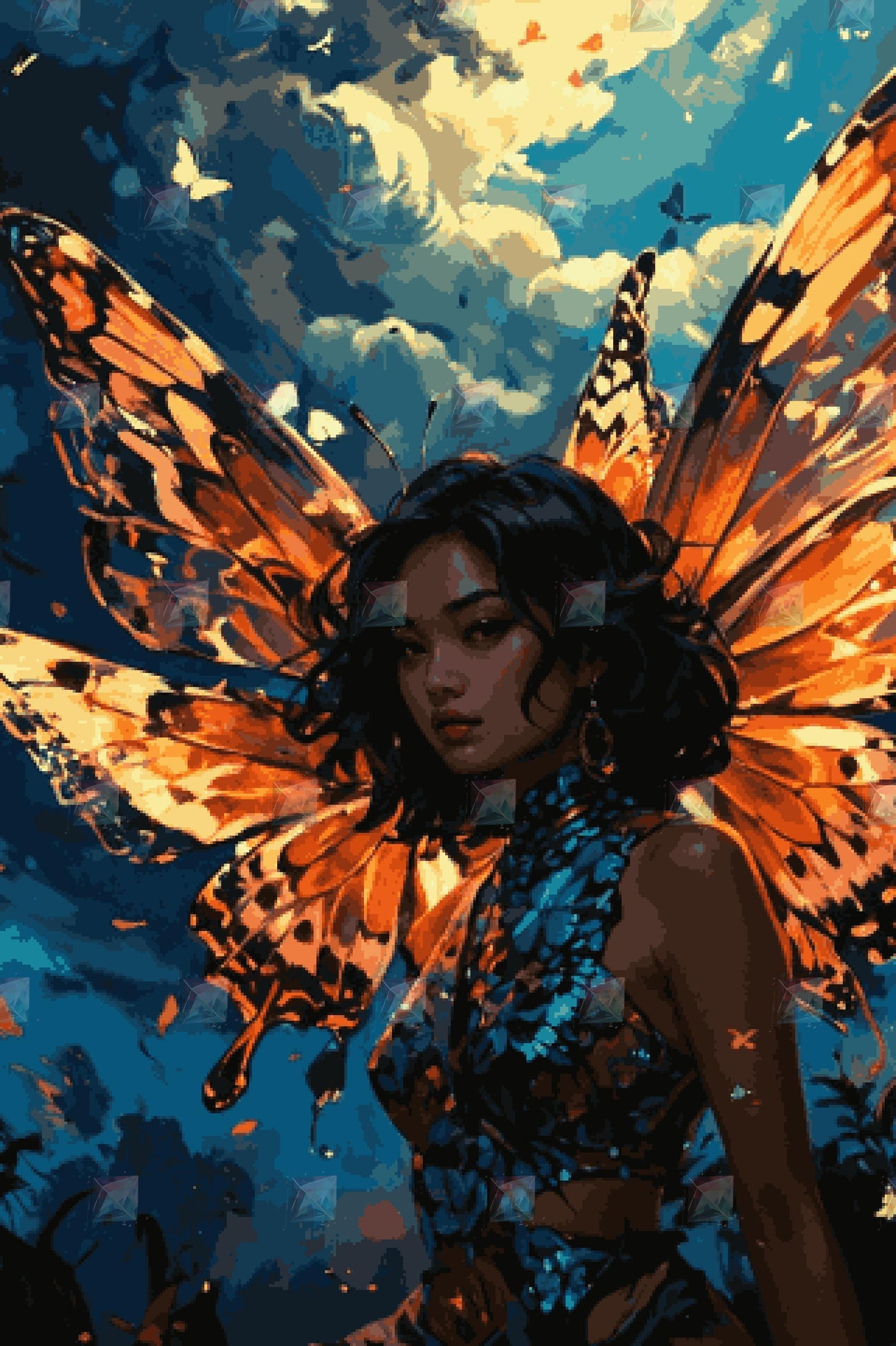 #Round Diamond / 80X120cm