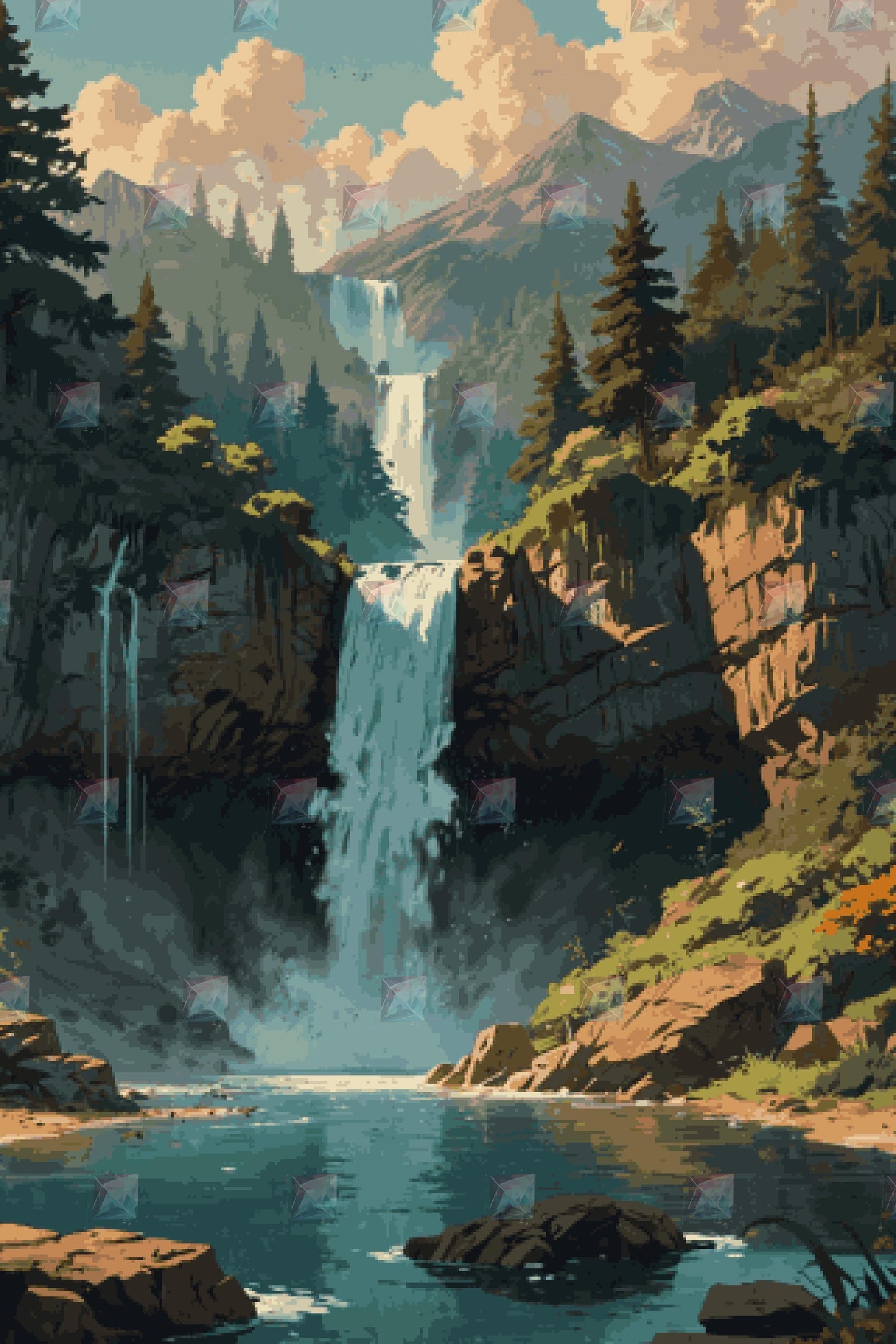 #Round Diamond / 80X120cm