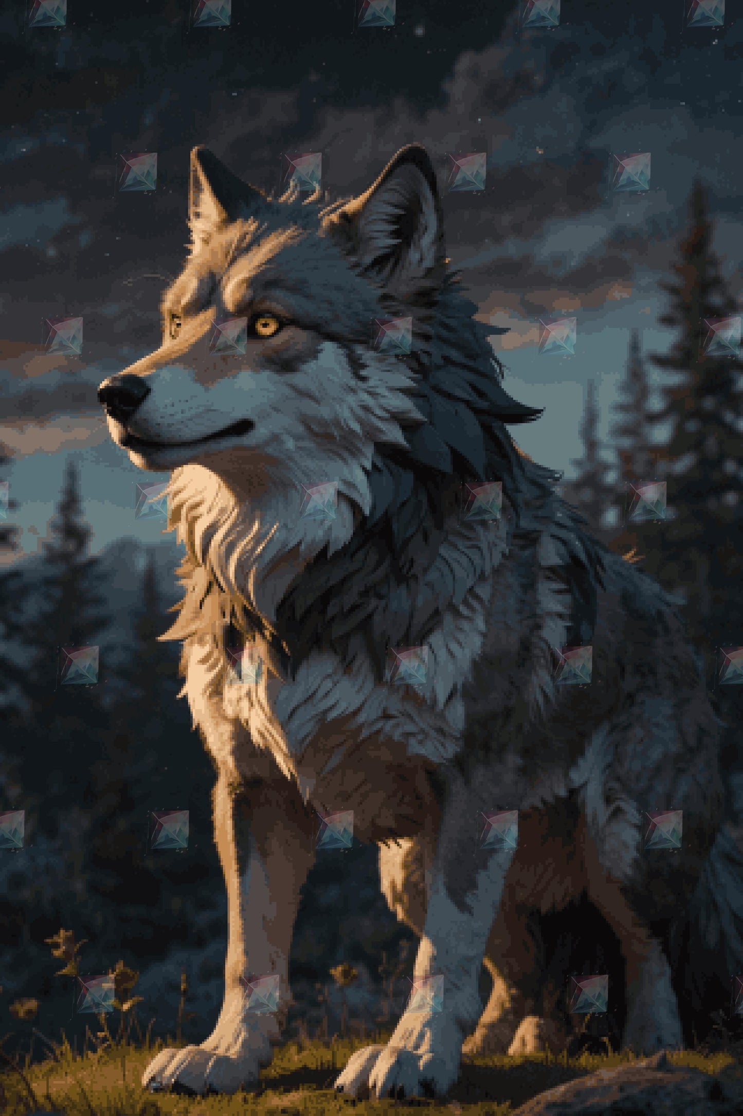 #Round Diamond / 80X120cm