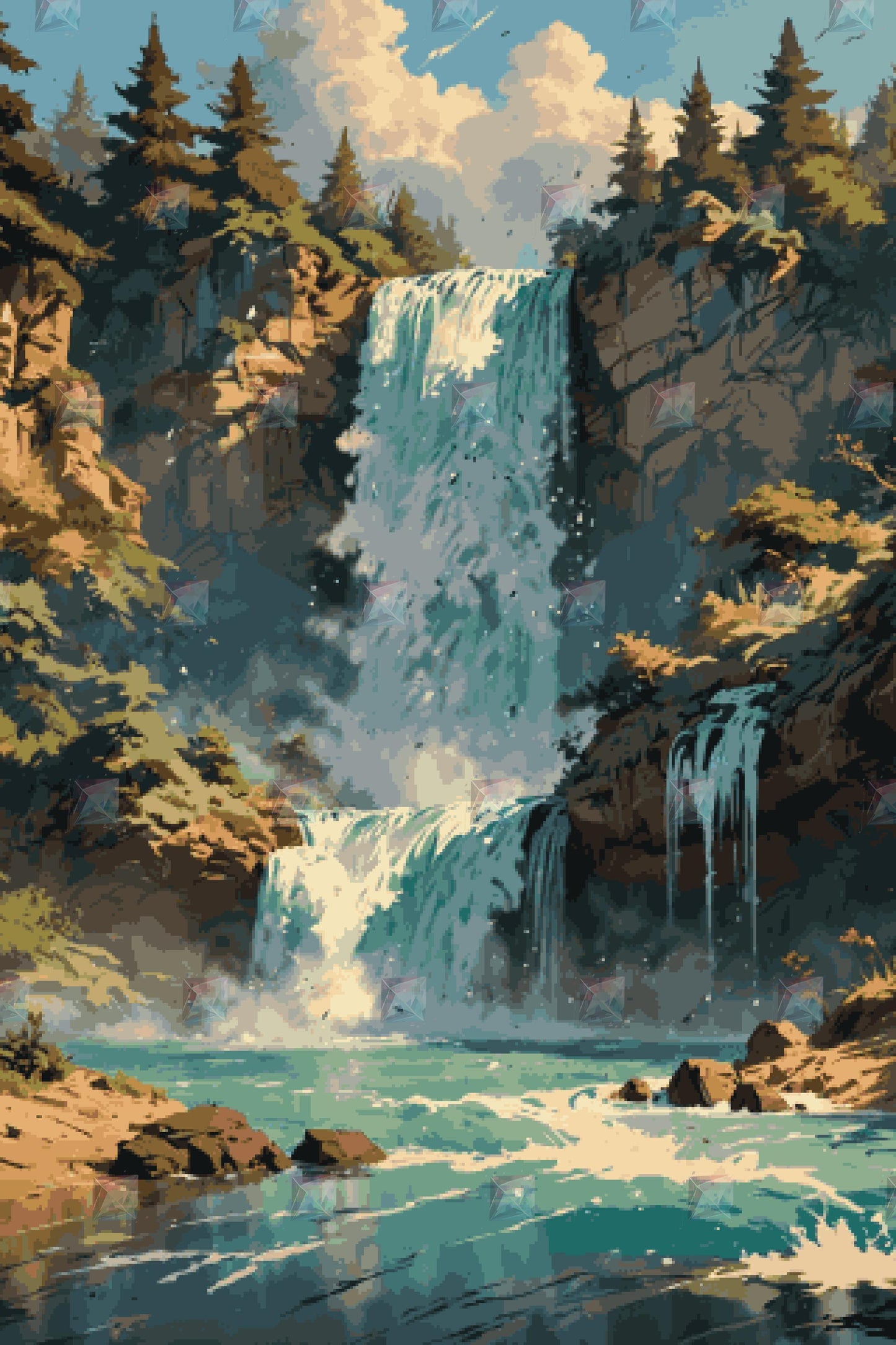 #Round Diamond / 80X120cm