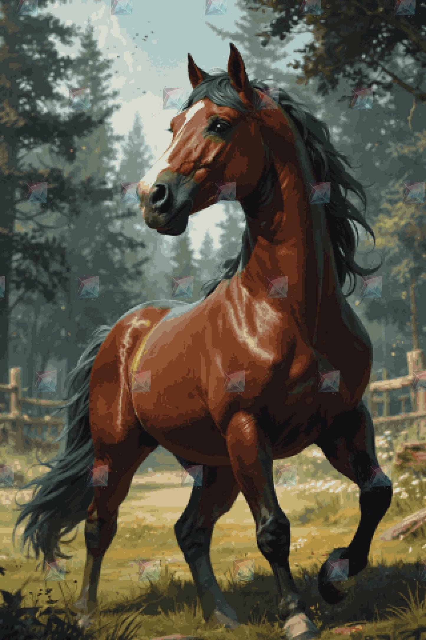 #Round Diamond / 80X120cm