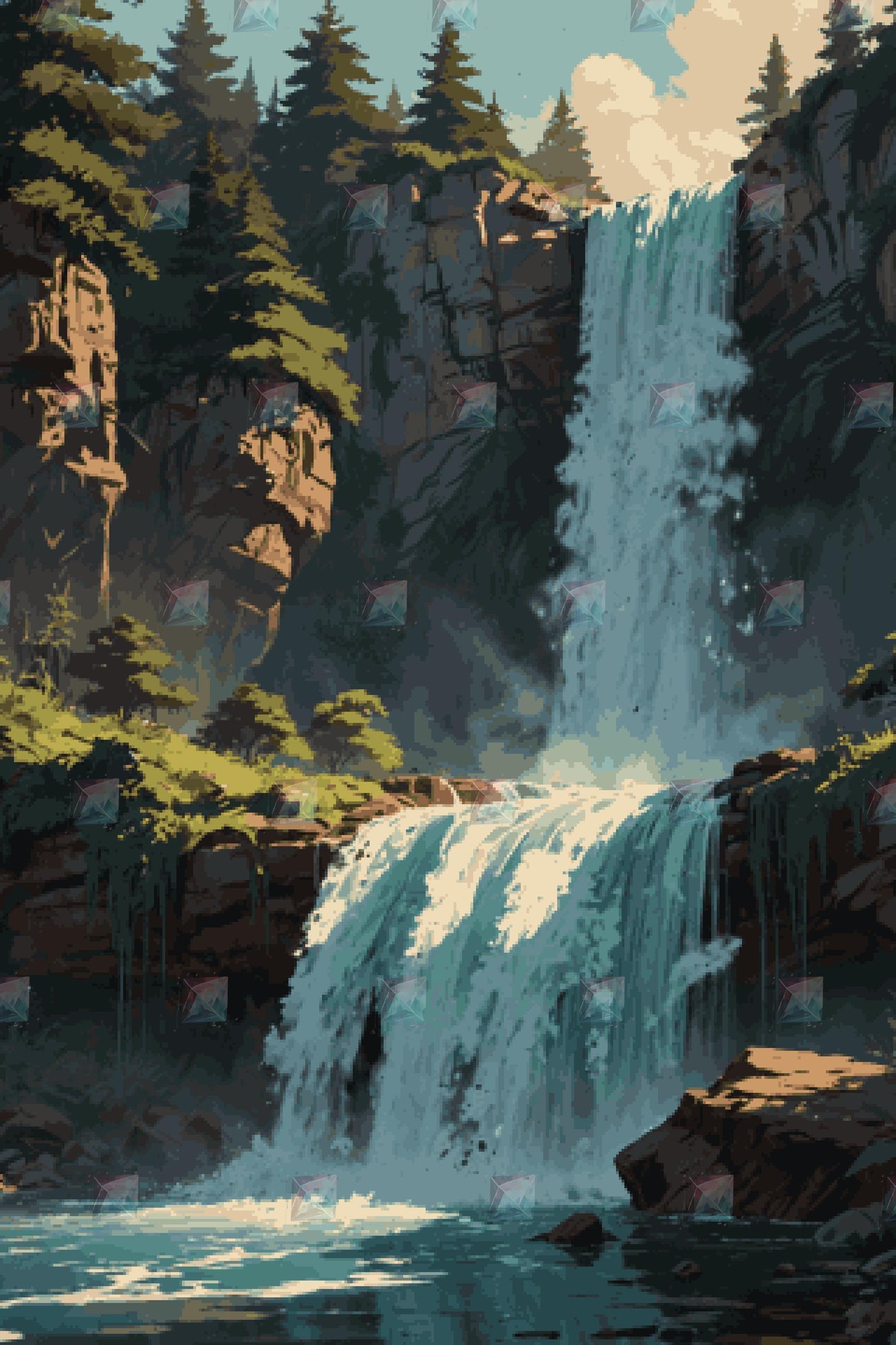 #Round Diamond / 80X120cm