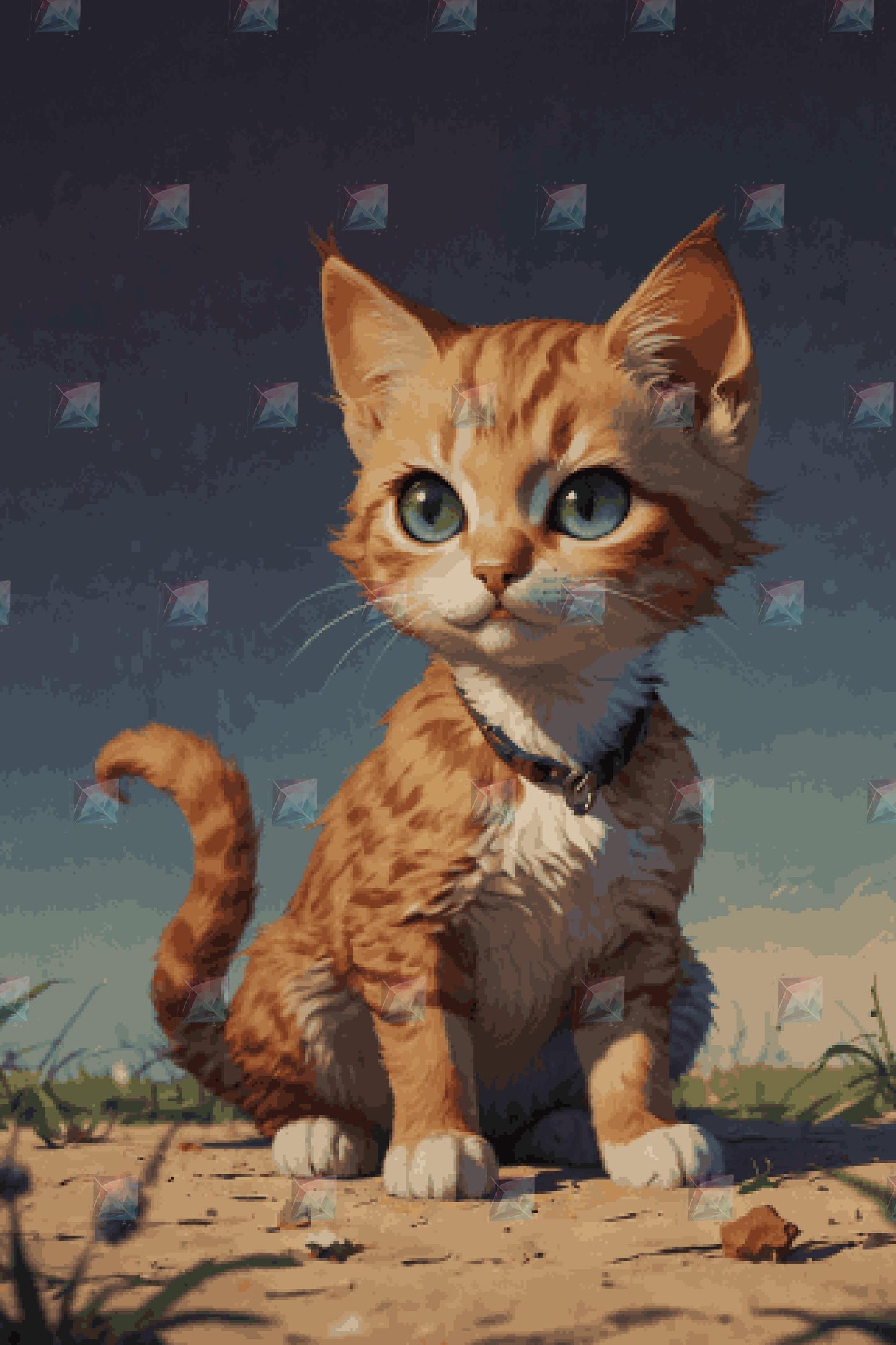 #Round Diamond / 80X120cm