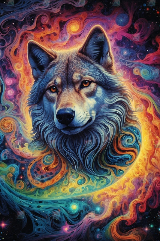 Farbenpracht des kosmischen Wolfes - Eine Reise