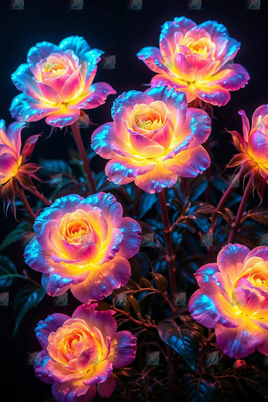 Leuchtende Rosen: Ein Wunder der Natur